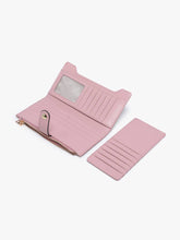 Load image into Gallery viewer, Violet  Fold-Out Wallet w/ Removable Card Slot
