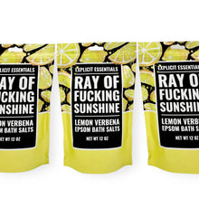Load image into Gallery viewer, Ray of Fucking Sunshine Bath Salts 12oz Bag
