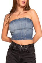 Load image into Gallery viewer, Denim Darling Corset Top
