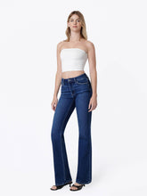 Load image into Gallery viewer, HIGH RISE TROUSER FOLD CREASED BOOTCUT JEANS
