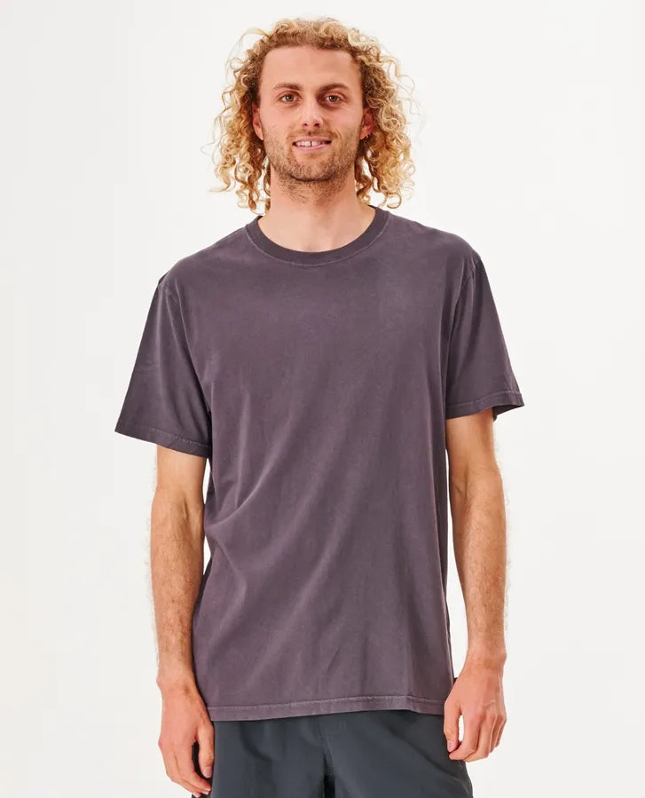 Plain Wash Tee Washed Black