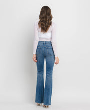 Load image into Gallery viewer, HIGH RISE DARK WASH FULL LENGTH BOOTCUT JEANS
