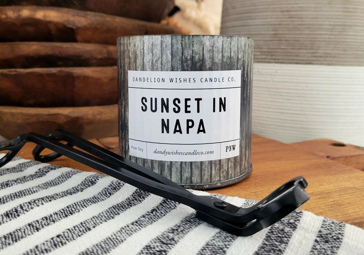 Sunset in Napa 12 oz. Rustic Galvanized Tin Candle