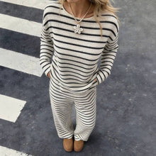 Load image into Gallery viewer, Stripe Knit Lounge Set
