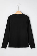 Load image into Gallery viewer, Solid Exposed Seam Crew Neck Long Sleeve Top
