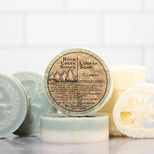 Load image into Gallery viewer, Clarity Loofah Soap | Lemongrass &amp; Lavender Essential Oil

