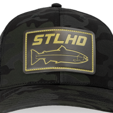 Load image into Gallery viewer, STLHD Black Ops Multicam Snapback Trucker Hat
