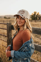 Load image into Gallery viewer, `Howdy Darlin Two Tone Canvas Cotton Cap
