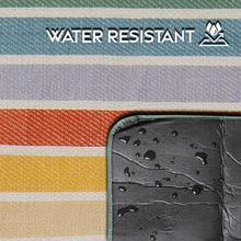 Load image into Gallery viewer, Day at the Beach Woven Stripe Picnic Blanket
