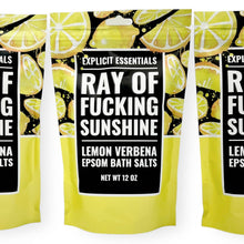 Load image into Gallery viewer, Ray of Fucking Sunshine Bath Salts 12oz Bag
