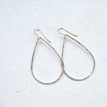 Load image into Gallery viewer, Hammered Teardrops in Gold or Sterling Silver
