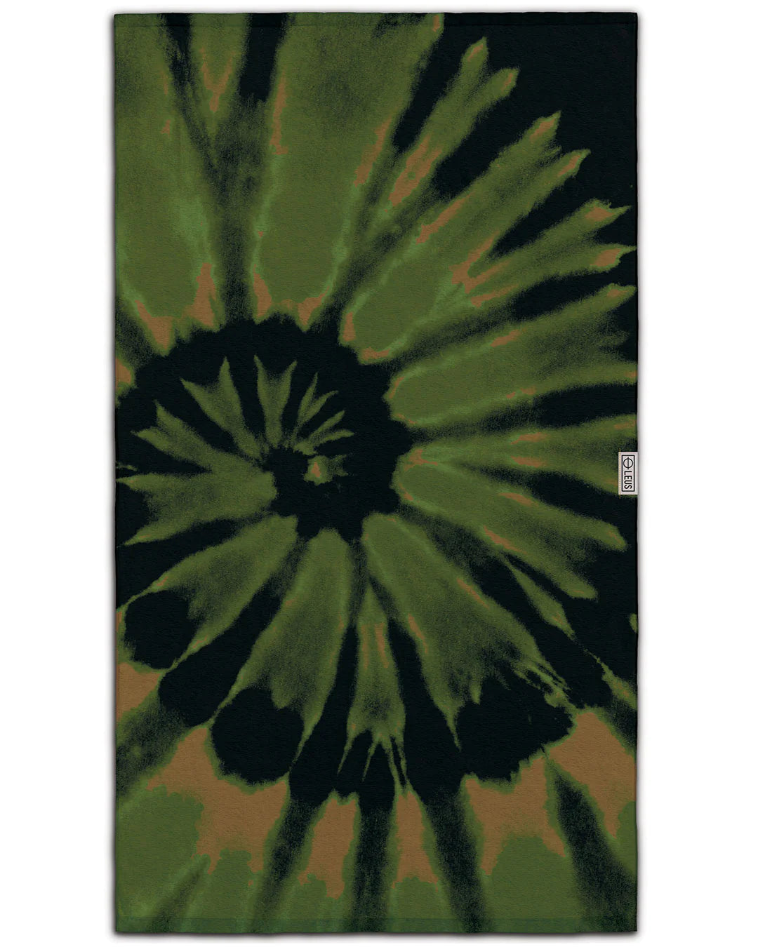 TIE DYE CAMO BEACH ECO TOWEL