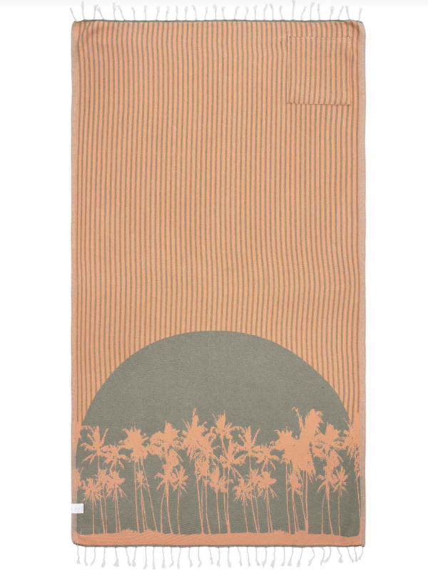 Sand Cloud Beach Towel Laguna Zipper Pocket