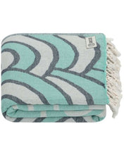 Load image into Gallery viewer, SAND CLOUD Fernando XL Florida Teal Towel
