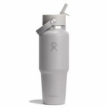 Load image into Gallery viewer, 40oz Wide Mouth Travel Bottle with Flex Straw Cap Tonal Birch
