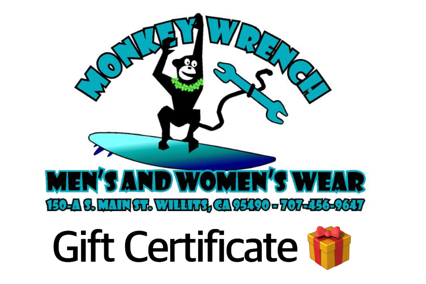 Monkey Wrench Men & Women's Wear E-Gift Card